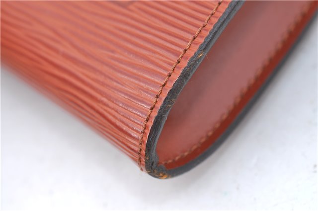 Authentic Louis Vuitton Epi Pochette Accessoires Pouch Brown M52953 LV 6926C