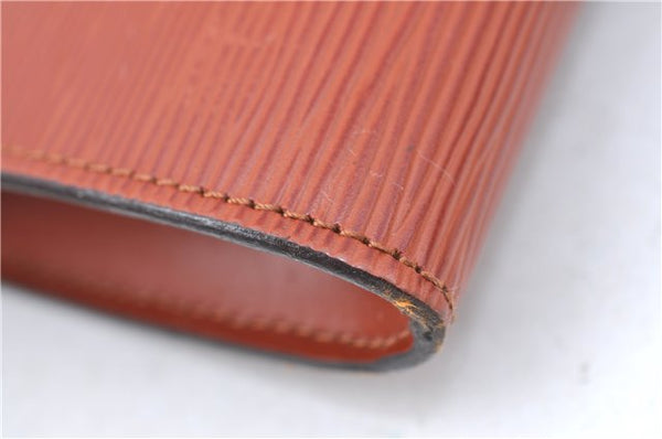 Authentic Louis Vuitton Epi Pochette Accessoires Pouch Brown M52953 LV 6926C