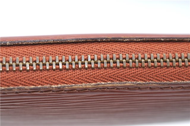 Authentic Louis Vuitton Epi Pochette Accessoires Pouch Brown M52953 LV 6926C