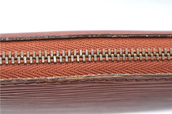 Authentic Louis Vuitton Epi Pochette Accessoires Pouch Brown M52953 LV 6926C