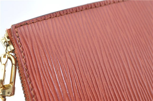 Authentic Louis Vuitton Epi Pochette Accessoires Pouch Brown M52953 LV 6926C