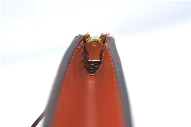 Authentic Louis Vuitton Epi Pochette Accessoires Pouch Brown M52953 LV 6926C