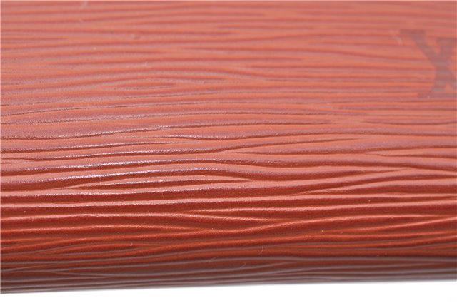 Authentic Louis Vuitton Epi Pochette Accessoires Pouch Brown M52953 LV 6926C