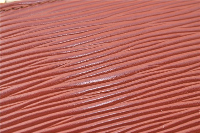 Authentic Louis Vuitton Epi Pochette Accessoires Pouch Brown M52953 LV 6926C