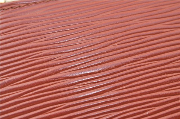 Authentic Louis Vuitton Epi Pochette Accessoires Pouch Brown M52953 LV 6926C