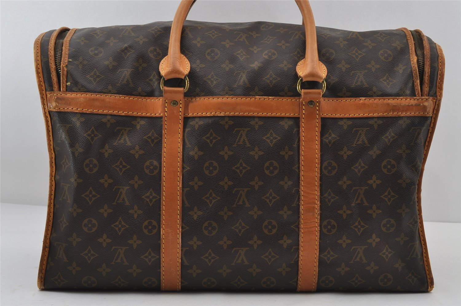 Authentic Louis Vuitton Monogram Sac Chaussures 55 Boston Bag M41922 LV 6927I