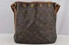 Authentic Louis Vuitton Monogram Petit Noe M42226 Shoulder Drawstring Bag 6928I