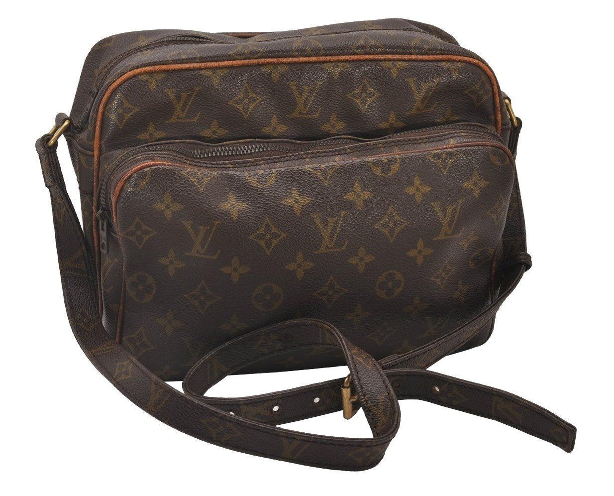 Authentic Louis Vuitton Monogram Nile Shoulder Cross Body Bag Old Model LV 6930I