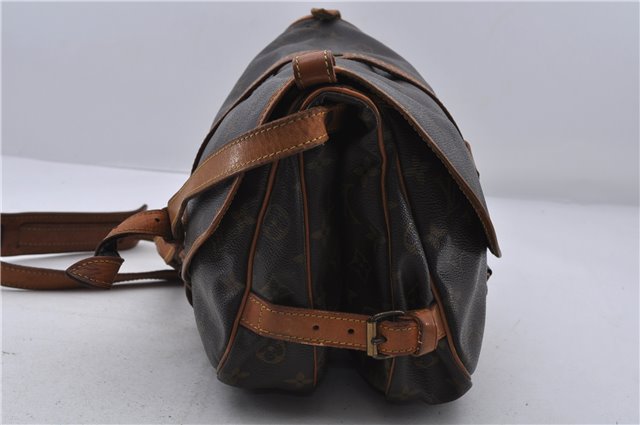 Auth LOUIS VUITTON Monogram Saumur 30 Shoulder Cross Body Bag M42256 Junk 6931C