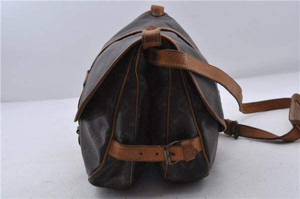 Auth LOUIS VUITTON Monogram Saumur 30 Shoulder Cross Body Bag M42256 Junk 6931C