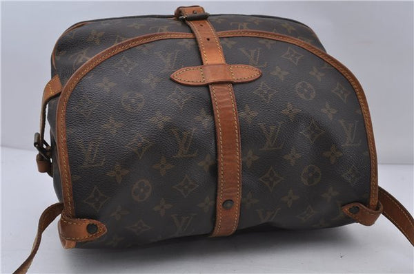Auth LOUIS VUITTON Monogram Saumur 30 Shoulder Cross Body Bag M42256 Junk 6931C