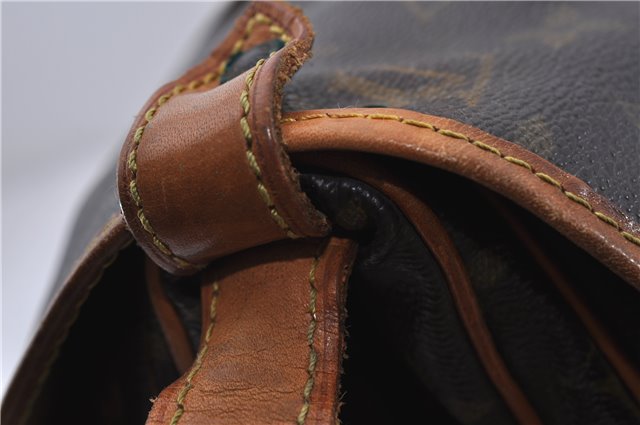 Auth LOUIS VUITTON Monogram Saumur 30 Shoulder Cross Body Bag M42256 Junk 6931C