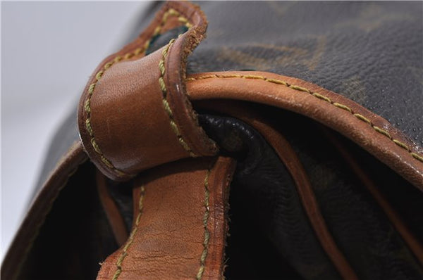 Auth LOUIS VUITTON Monogram Saumur 30 Shoulder Cross Body Bag M42256 Junk 6931C
