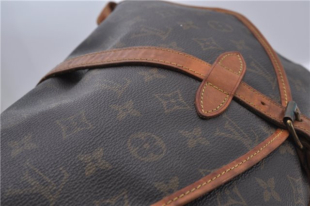 Auth LOUIS VUITTON Monogram Saumur 30 Shoulder Cross Body Bag M42256 Junk 6931C