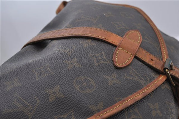 Auth LOUIS VUITTON Monogram Saumur 30 Shoulder Cross Body Bag M42256 Junk 6931C