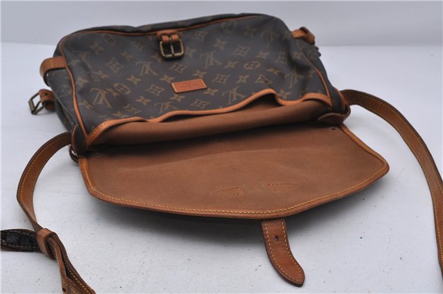 Auth LOUIS VUITTON Monogram Saumur 30 Shoulder Cross Body Bag M42256 Junk 6931C