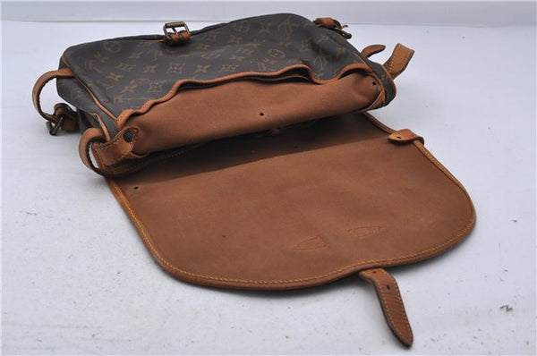 Auth LOUIS VUITTON Monogram Saumur 30 Shoulder Cross Body Bag M42256 Junk 6931C