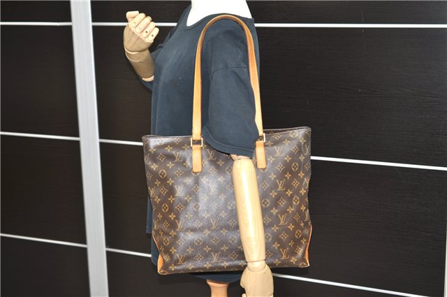 Authentic LOUIS VUITTON Monogram Cabas Mezzo Tote Bag M51151 LV 6934C