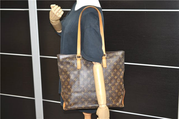 Authentic LOUIS VUITTON Monogram Cabas Mezzo Tote Bag M51151 LV 6934C