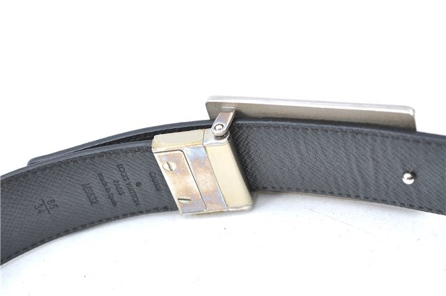 Louis Vuitton Damier Graphite Ceinture Inventeur Belt Black 37.4