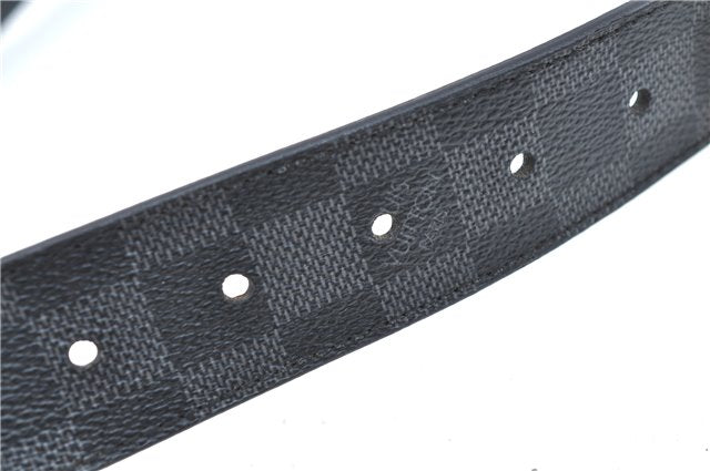 Louis Vuitton Damier Graphite Ceinture Inventeur Belt Black 37.4