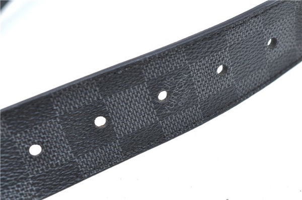 Louis Vuitton Damier Graphite Ceinture Inventeur Belt Black 37.4" M9632 LV 6935B