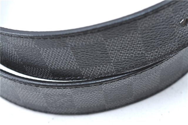 Louis Vuitton Damier Graphite Ceinture Inventeur Belt Black 37.4