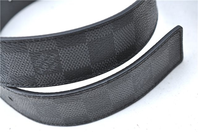 Louis Vuitton Damier Graphite Ceinture Inventeur Belt Black 37.4