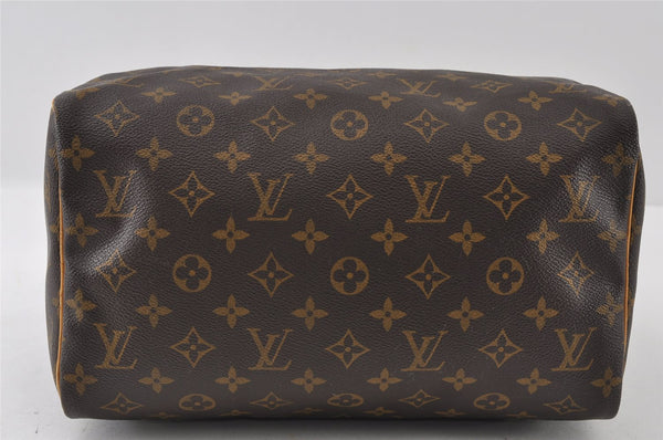 Authentic Louis Vuitton Monogram Speedy 30 Hand Boston Bag M41526 LV 6935I