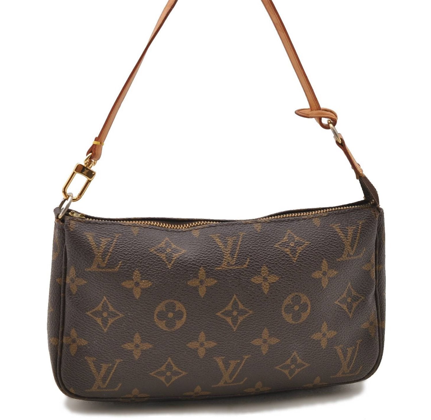 Authentic LOUIS VUITTON Monogram Pochette Accessoires Pouch M51980 LV Junk 6936C