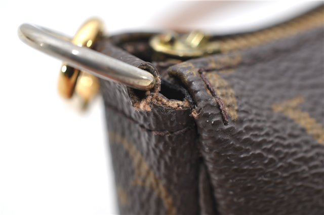Authentic LOUIS VUITTON Monogram Pochette Accessoires Pouch M51980 LV Junk 6936C