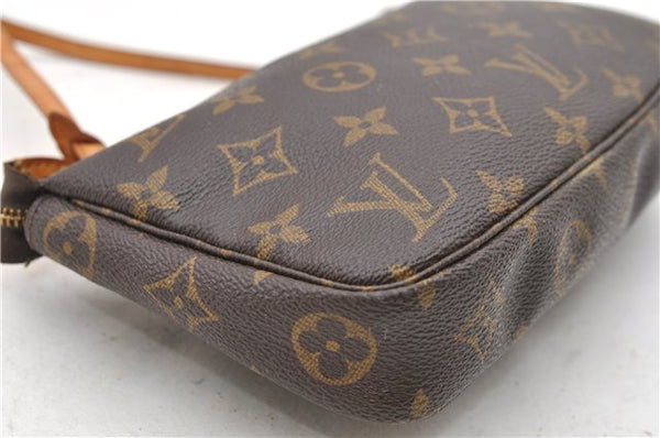 Authentic LOUIS VUITTON Monogram Pochette Accessoires Pouch M51980 LV Junk 6936C