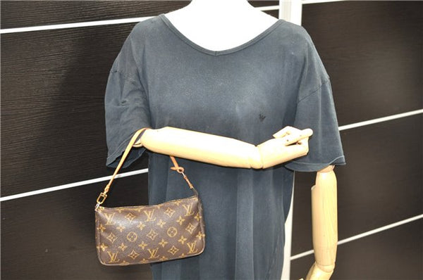 Authentic LOUIS VUITTON Monogram Pochette Accessoires Pouch M51980 LV Junk 6936C