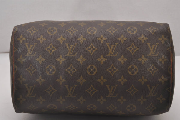 Authentic Louis Vuitton Monogram Speedy 30 Hand Boston Bag M41526 LV 6936I