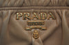 Authentic PRADA Vintage Leather Nappa 2Way Shoulder Hand Tote Bag Beige 6939I