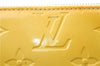 Authentic LOUIS VUITTON Vernis Lexington Hand Bag Pouch Yellow M91058 LV 6941C