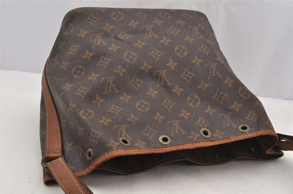 Authentic Louis Vuitton Monogram Petit Noe M42226 Shoulder Drawstring Bag 6943I