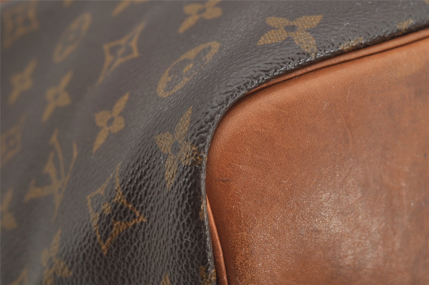 Authentic Louis Vuitton Monogram Petit Noe M42226 Shoulder Drawstring Bag 6943I