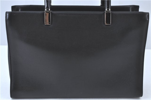 Authentic GUCCI Bamboo 2way Hand Shoulder Bag Purse Leather 0021035 Black 6945C