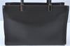 Authentic GUCCI Bamboo 2way Hand Shoulder Bag Purse Leather 0021035 Black 6945C