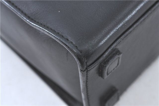 Authentic GUCCI Bamboo 2way Hand Shoulder Bag Purse Leather 0021035 Black 6945C