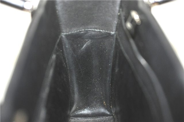 Authentic GUCCI Bamboo 2way Hand Shoulder Bag Purse Leather 0021035 Black 6945C