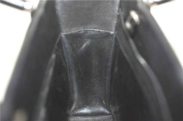 Authentic GUCCI Bamboo 2way Hand Shoulder Bag Purse Leather 0021035 Black 6945C