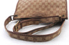 Authentic GUCCI Shoulder Cross Body Bag GG Canvas Leather 91762 Brown 6946C