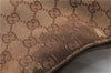 Authentic GUCCI Shoulder Cross Body Bag GG Canvas Leather 91762 Brown 6946C