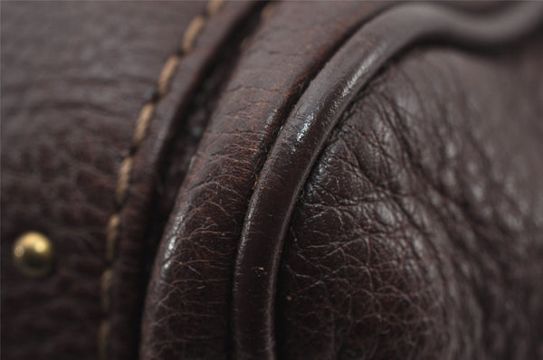 Authentic Chloe Paddington Vintage Leather Shoulder Hand Bag Purse Brown 6949I