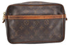 Authentic Louis Vuitton Monogram Compiegne 23 Clutch Hand Bag M51847 LV 6950I