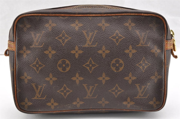 Authentic Louis Vuitton Monogram Compiegne 23 Clutch Hand Bag M51847 LV 6950I