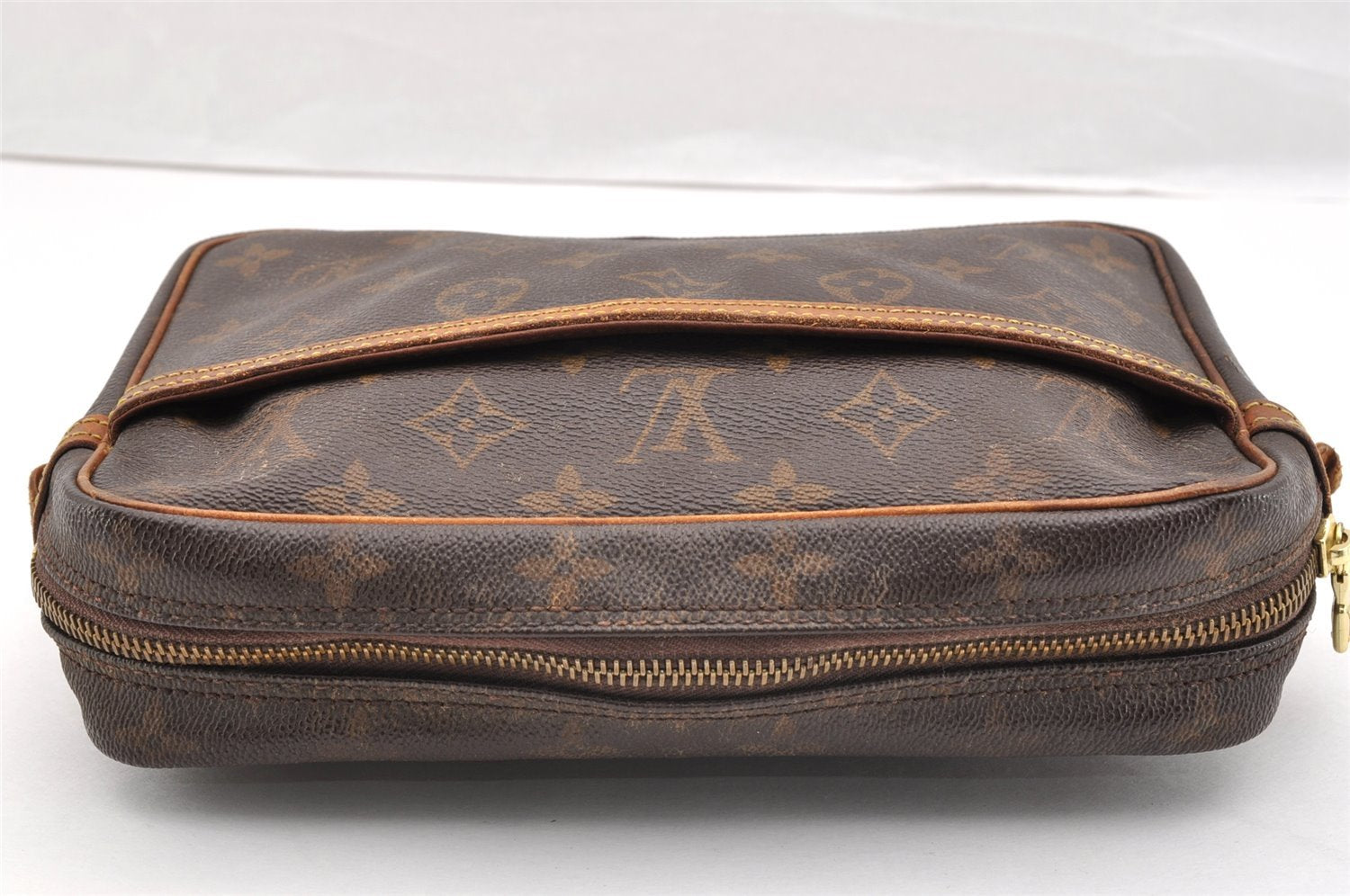 Authentic Louis Vuitton Monogram Compiegne 23 Clutch Hand Bag M51847 LV 6950I