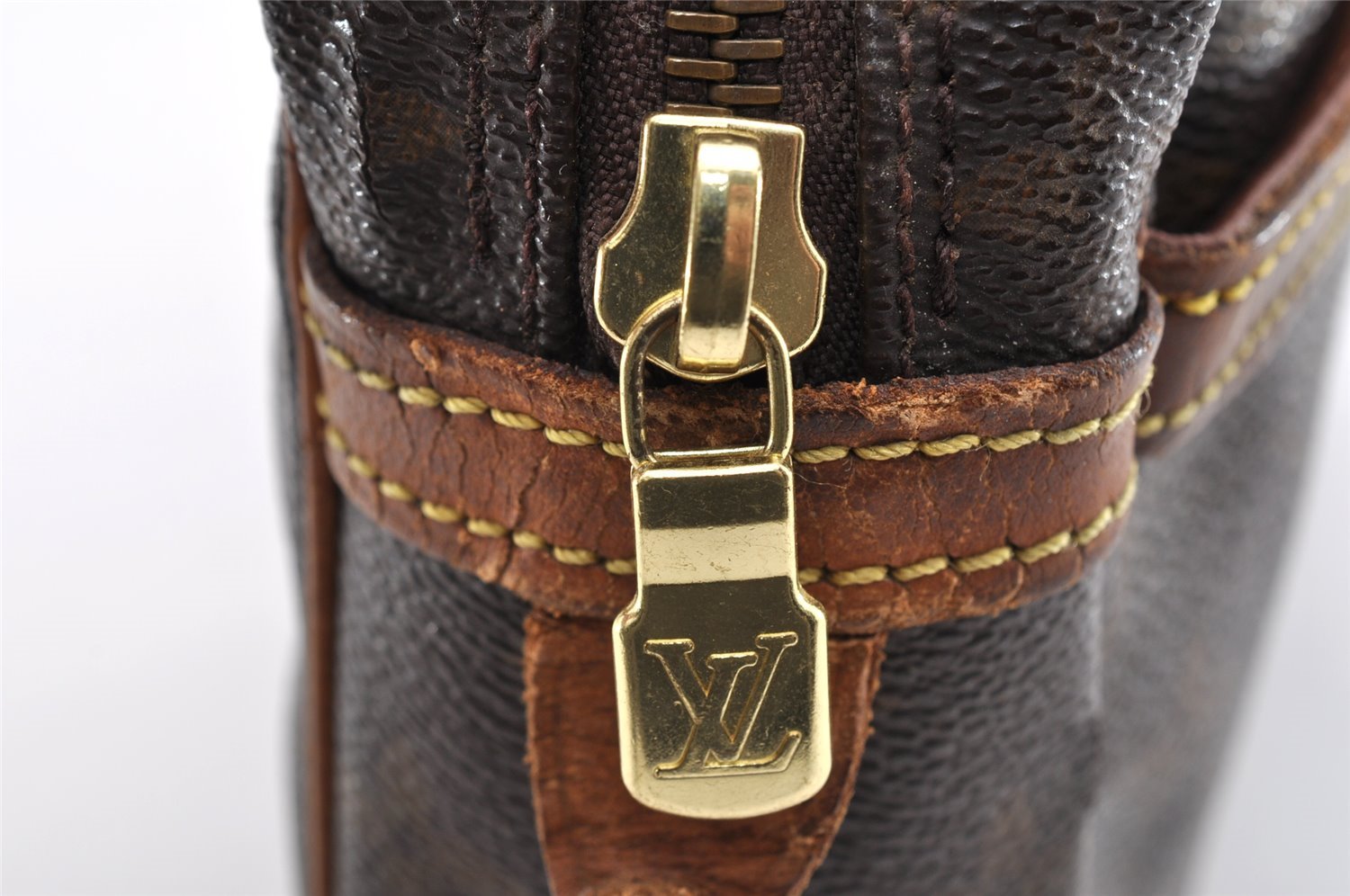 Authentic Louis Vuitton Monogram Compiegne 23 Clutch Hand Bag M51847 LV 6950I